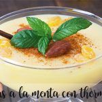 Custard with mint with thermomix