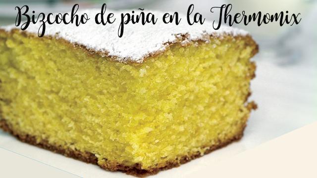 Pineapple sponge cake in the thermomix.