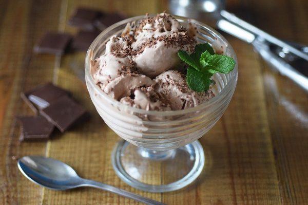 Chocolate ice cream with the Thermomix