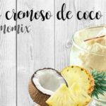Creamy coconut and pineapple ice cream with thermomix