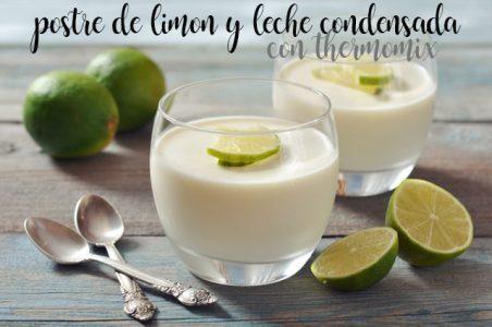 Lemon and condensed milk dessert with thermomix