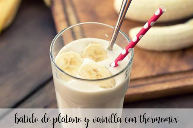 Frozen Smoothie of Banana and Vanilla with thermomix