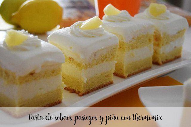 Sobaos pasiegos and pineapple pie with the thermomix
