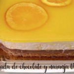 Chocolate and orange iced cake with Thermomix