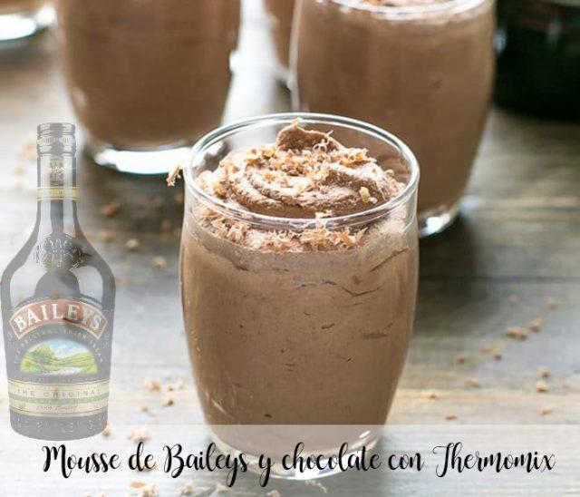 Mousse de Baileys and chocolate with Thermomix