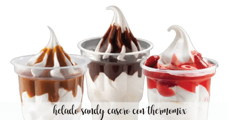 Ice cream Sundae homemade with thermomix