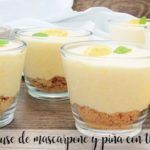 Mascarpone and pineapple mouse cake with thermomix
