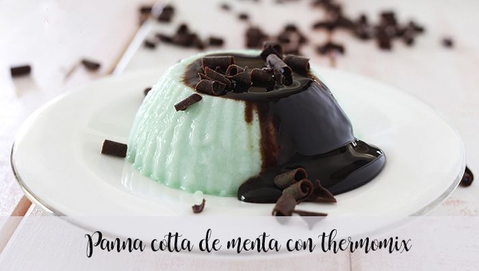 Chocolate Mint Panna Cotta with Thermomix