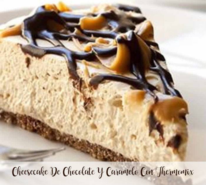 Chocolate and Caramel Cheesecake with Thermomix