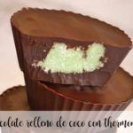 Coconut filled chocolate with Thermomix