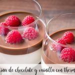 Chocolate and vanilla jelly with thermomix