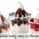 Homemade Sandy ice cream with thermomix