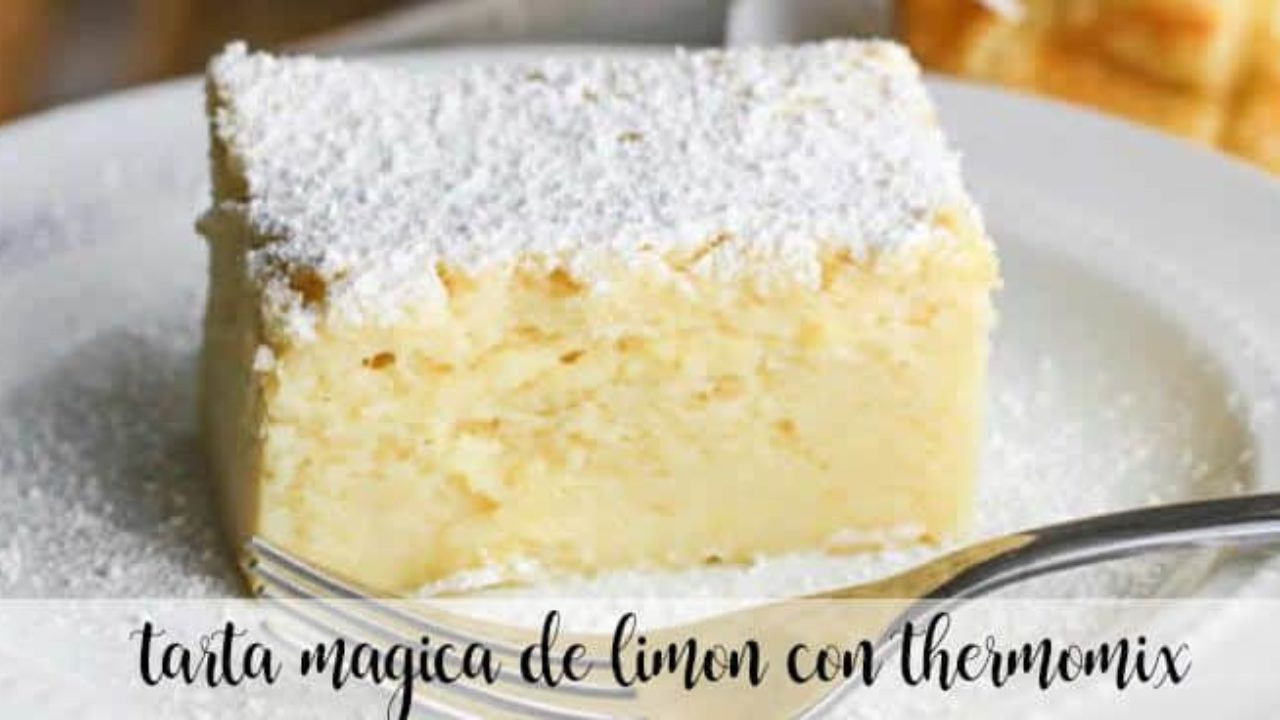 Magic Lemon Cake With Thermomix Thermomix Recipes Thermomix Recipes