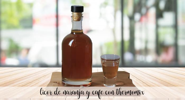 Orange and coffee liqueur with thermomix