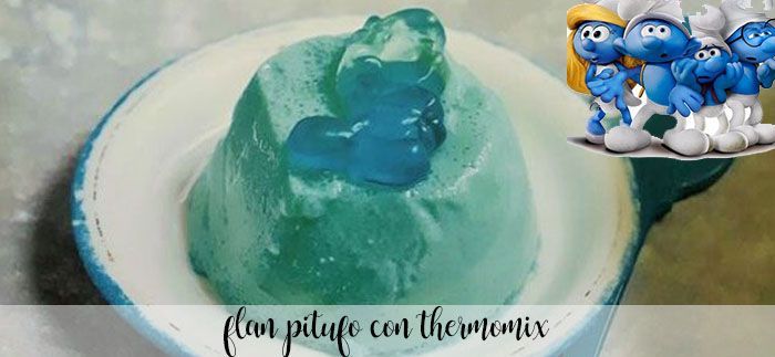 Flan Smurf with Thermomix