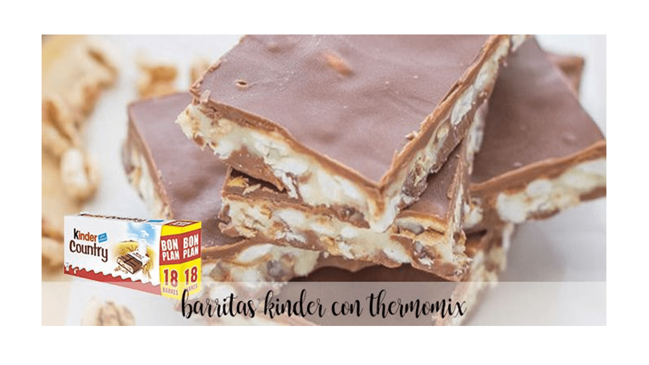 Kinder chocolate bars with thermomix