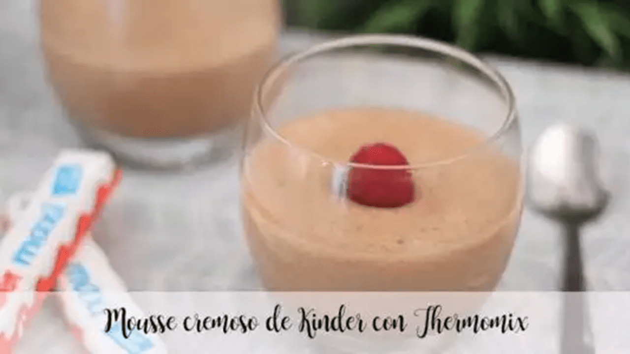 Creamy Kinder Mousse with Thermomix