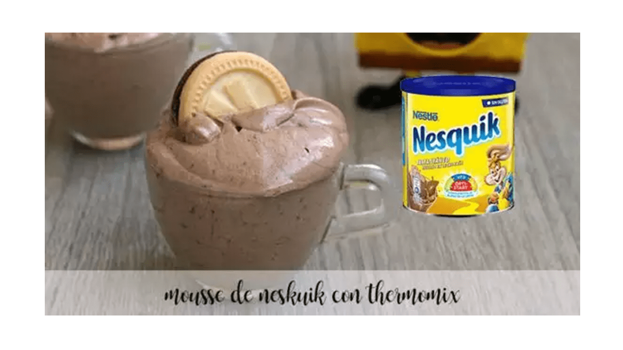 Nesquik mousse with thermomix