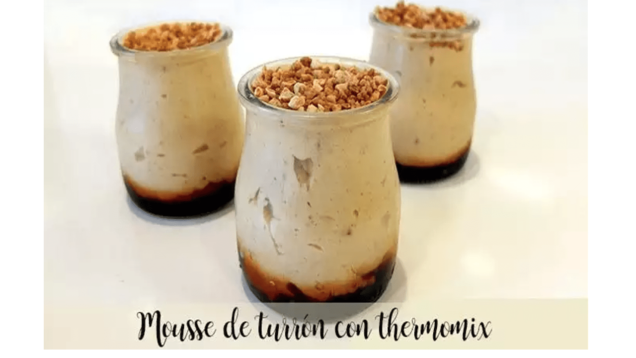 Nougat mousse with thermomix