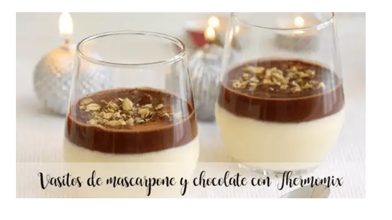 Mascarpone and chocolate cups with Thermomix
