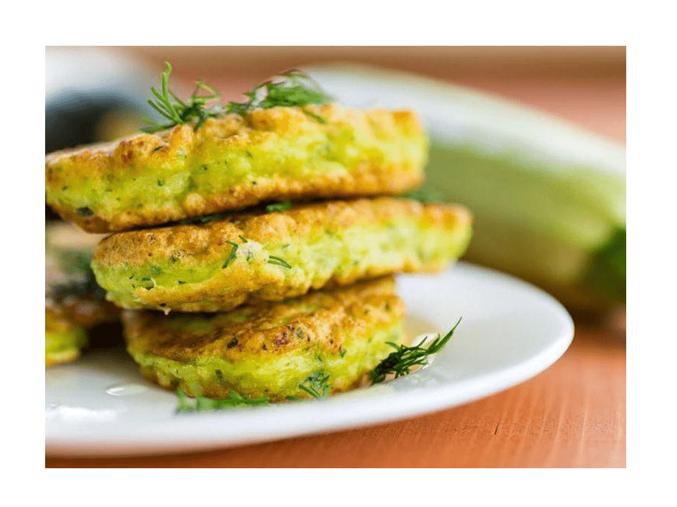 Zucchini fritters with Thermomix