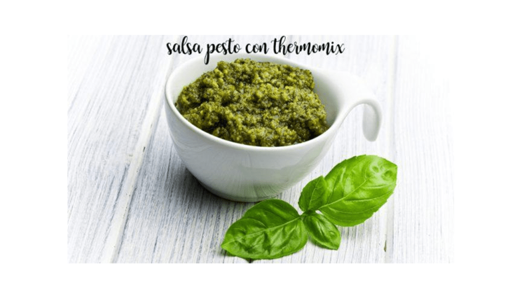 Pesto sauce with thermomix