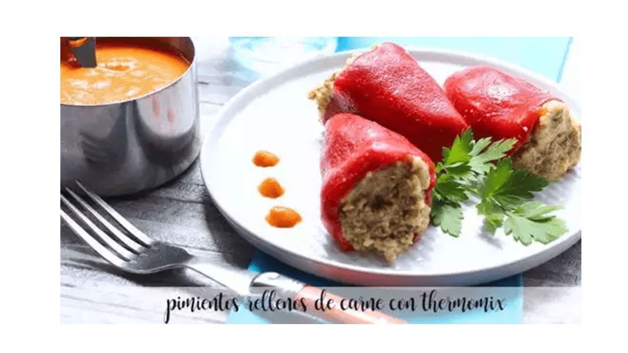 Peppers stuffed with meat with thermomix
