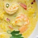 Thai cream with prawns in the Thermomix