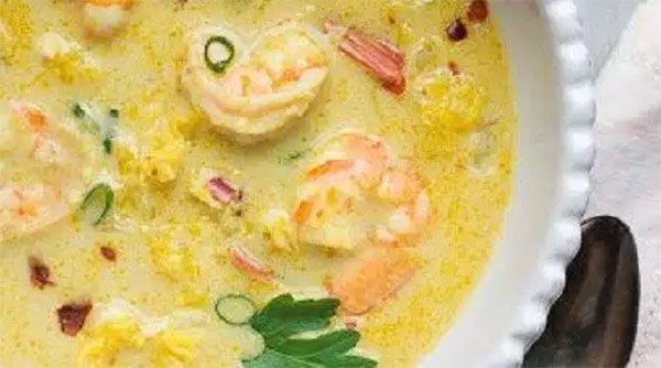 Thai cream with prawns in the Thermomix