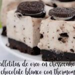 Oreo cookies in white chocolate chessecake with thermomix