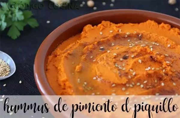 Hummus of piquillo peppers with thermomix