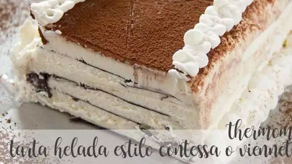 Contessa or viennetta style frozen cake with thermomix