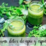 Celery and spinach detox juice with thermomix