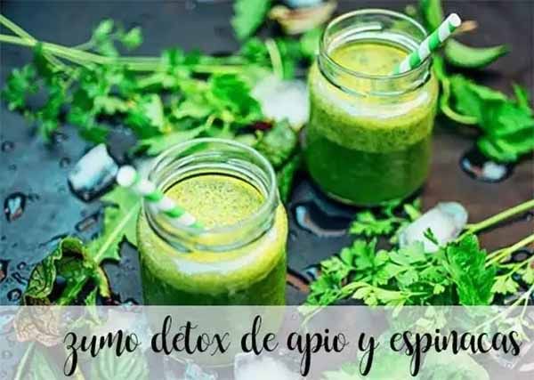 Celery and spinach detox juice with thermomix