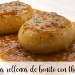 Onions stuffed with bonito with thermomix