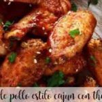 Cajun-style chicken wings with thermomix