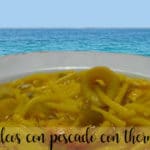 Noodles with fish with thermomix