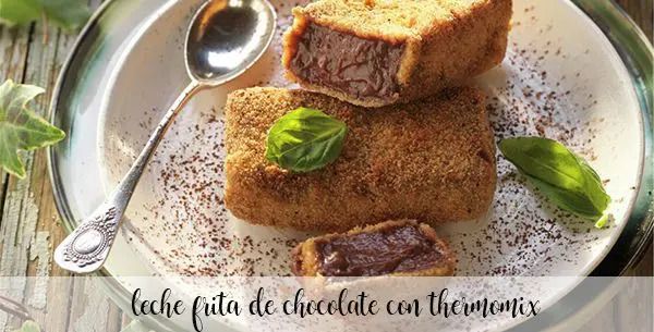 Chocolate fried milk with thermomix