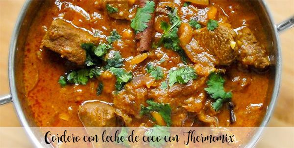 Lamb with coconut milk with Thermomix