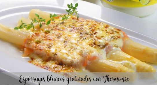 White asparagus gratin with Thermomix