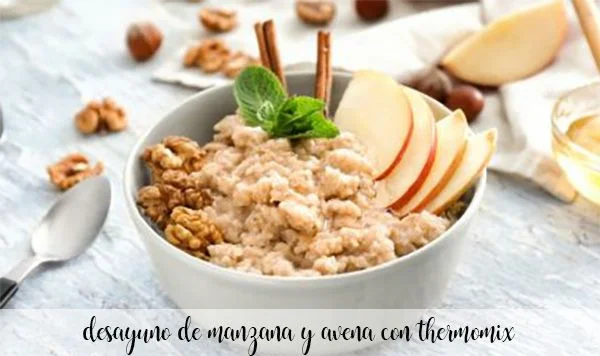 Apple and oatmeal breakfast with Thermomix