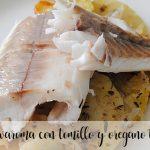 Varoma sea bass with thyme and rosemary with thermomix