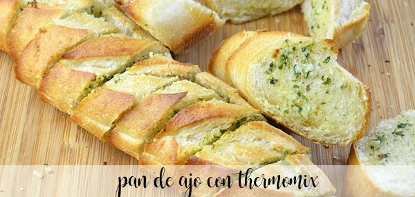 Garlic and cheese bread with Thermomix