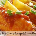 Chicken wings in sweet and sour sauce with Thermomix