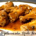Chicken wings with Alfredo Thermomix sauce