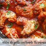 Chicken wings with tomato with Thermomix