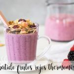 Red fruit smoothie with thermomix