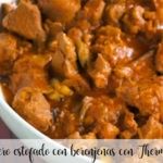 Braised lamb with aubergines with Thermomix