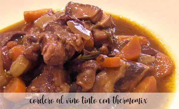 Lamb in red wine with Thermomix