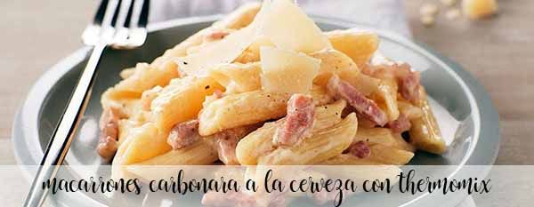carbonara macaroni beer with thermomix